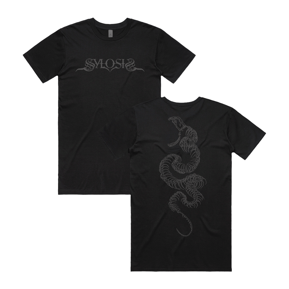 Snake Skeleton Tattoo Tee - Black