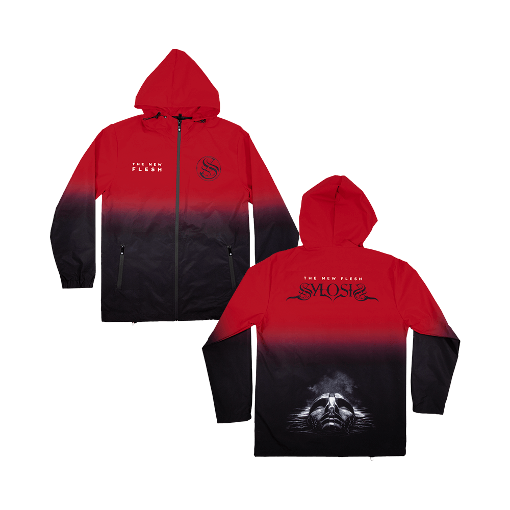 The New Flesh Custom Windbreaker - Black/Red