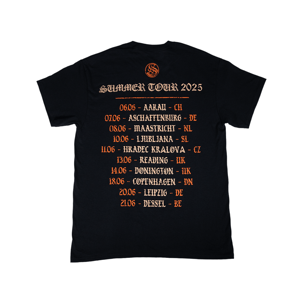 EU/UK Summer Tour 25 Tee - Black