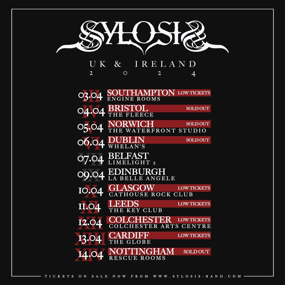 Sylosis Headline UK Tour 2024