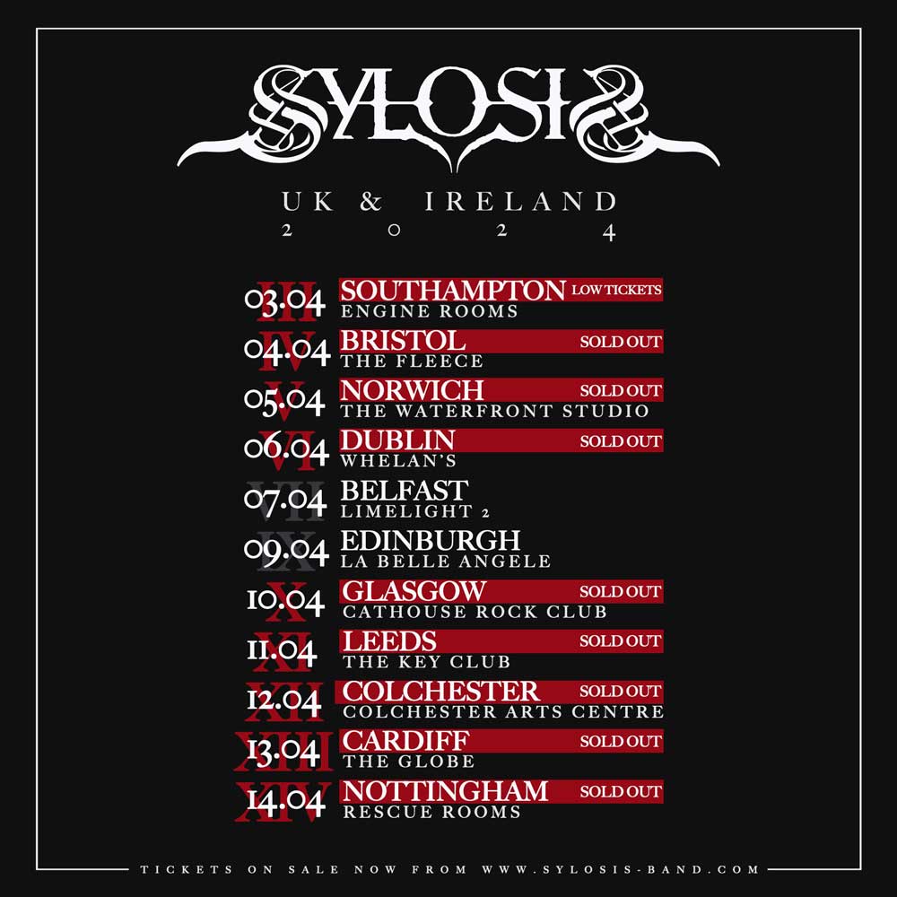 Sylosis Headline UK Tour 2024