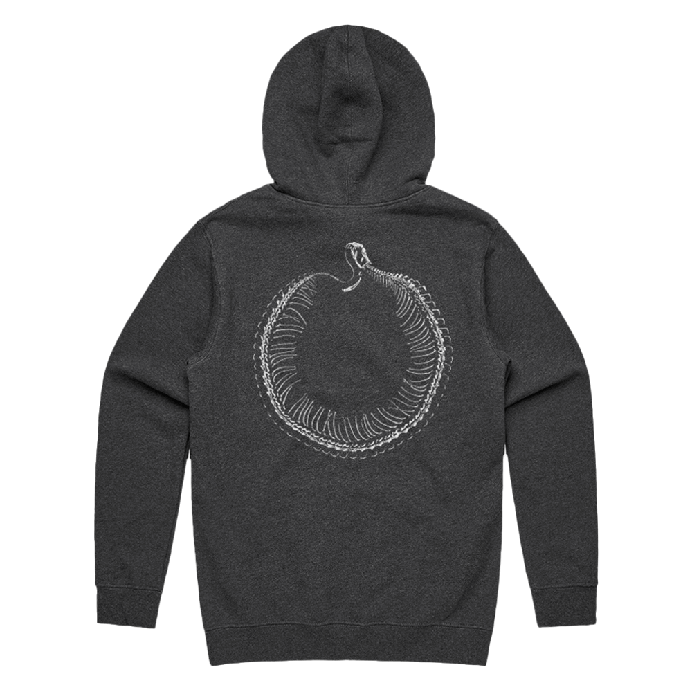 ASOTTC Skeleton Hoodie - Asphalt Heather - Sylosis