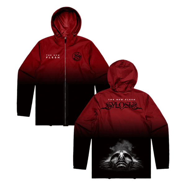 The New Flesh Custom Windbreaker - Black/Red